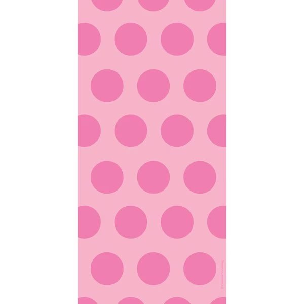 Candy Pink Polka Dot Favor Bags, 5
